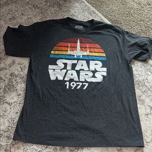 Star Wars 1977 Graphic T-Shirt - Gray reproduction EUC